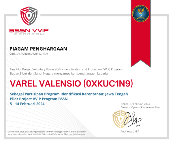 BSSN VVIP Jateng