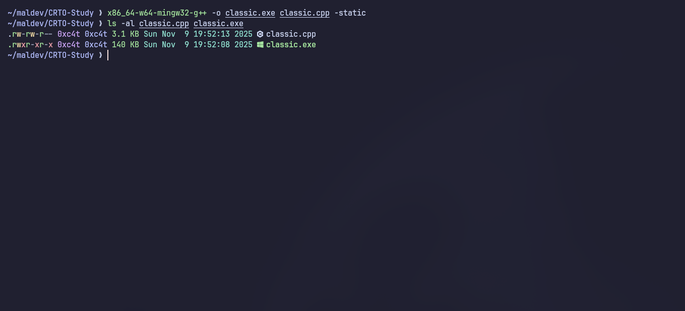 Cross compiling the payload from Linux